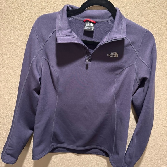 The North Face Women size M Purple Fleece Lined Pullover Jacket - EUC - Picture 2 of 5